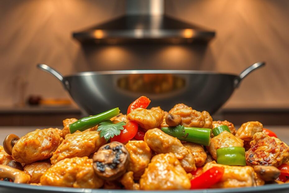 China surpreendente frango xadrez, rolinho primavera e mais