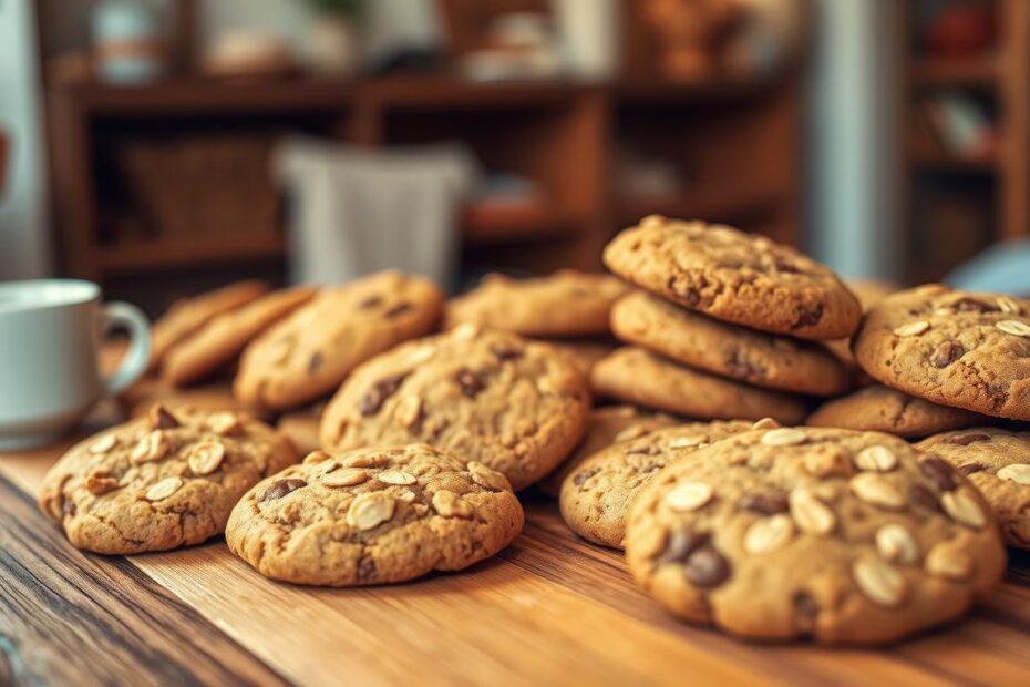 Cookies integrais doces saudáveis para toda a família!