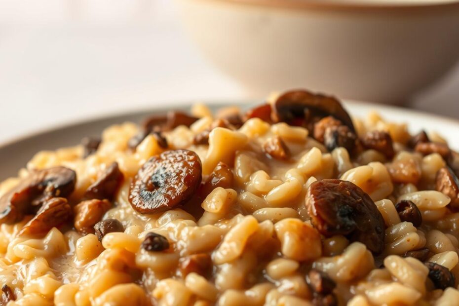 Risoto de cogumelos cremoso e simples de fazer