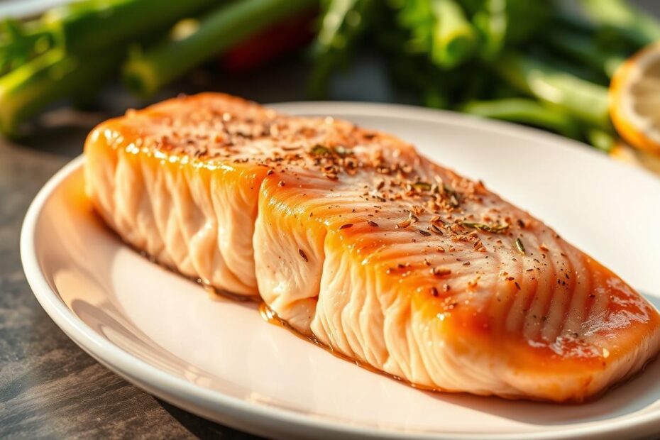 Salmão ao forno saudável, leve e saboroso