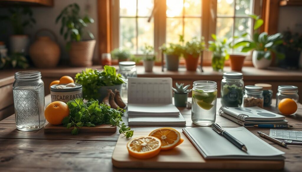 planejamento semanal detox