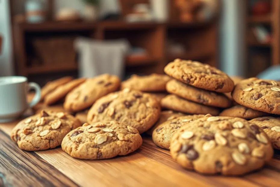Cookies integrais doces saudáveis para toda a família!