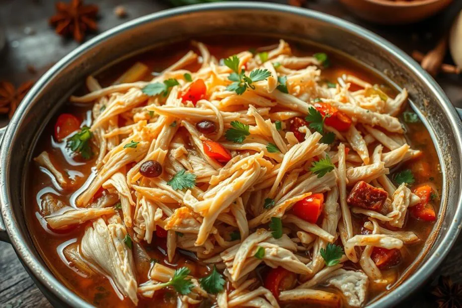 Frango desfiado receita versátil e proteica eco friendly!