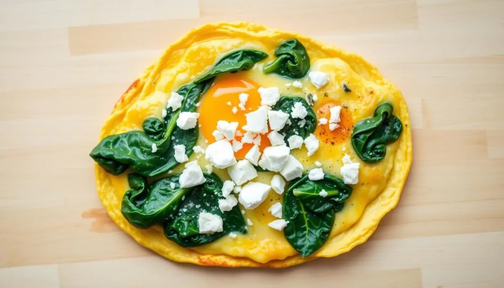 omelete de queijo e espinafre low carb omelete de queijo e espinafre low carb