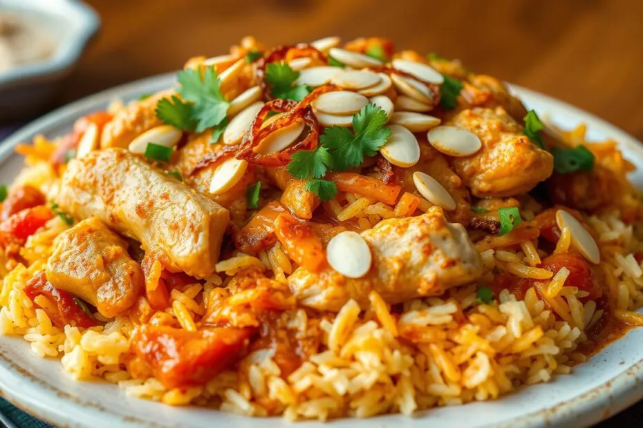 Receita passo a passo biryani de frango